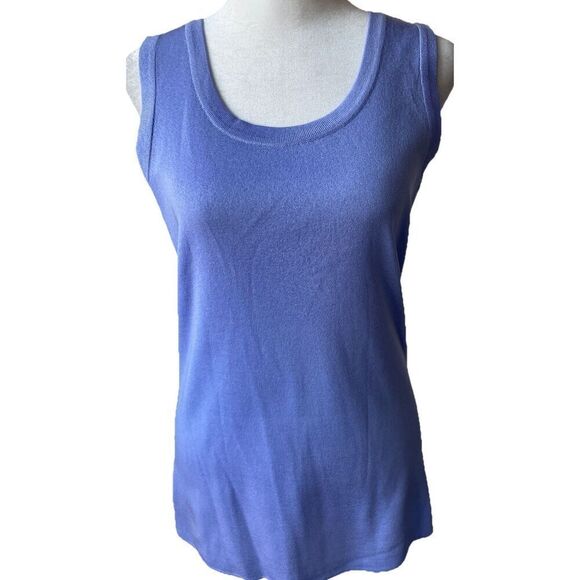 Exclusively Misook One Button Blazer and Matching Sleeveless Shell Purple XS - Picture 4 of 4